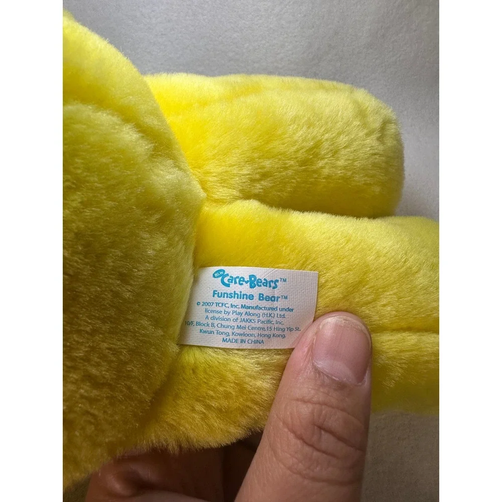 Care Bears Funshine Bear Yellow Plush 14 inch‎ Stuffed Animal 2007 Play Along